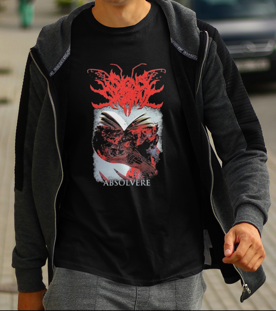 Absolvere Blood Red Insignia With Skull And Insect T-Shirt