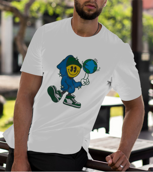 Globe Spinner Connor Price Smiley Face Hoodie Character T-Shirt