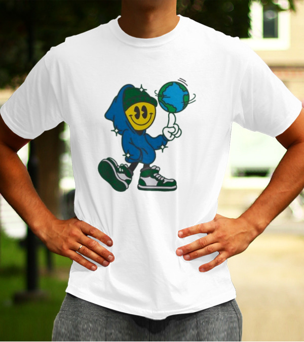 Globe Spinner Connor Price Smiley Face Hoodie Character T-Shirt