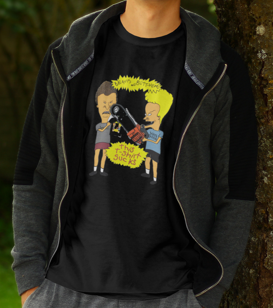 Beavis And Butt-head Death Rock This T-Shirt Sucks Vintage 1994 T-Shirt
