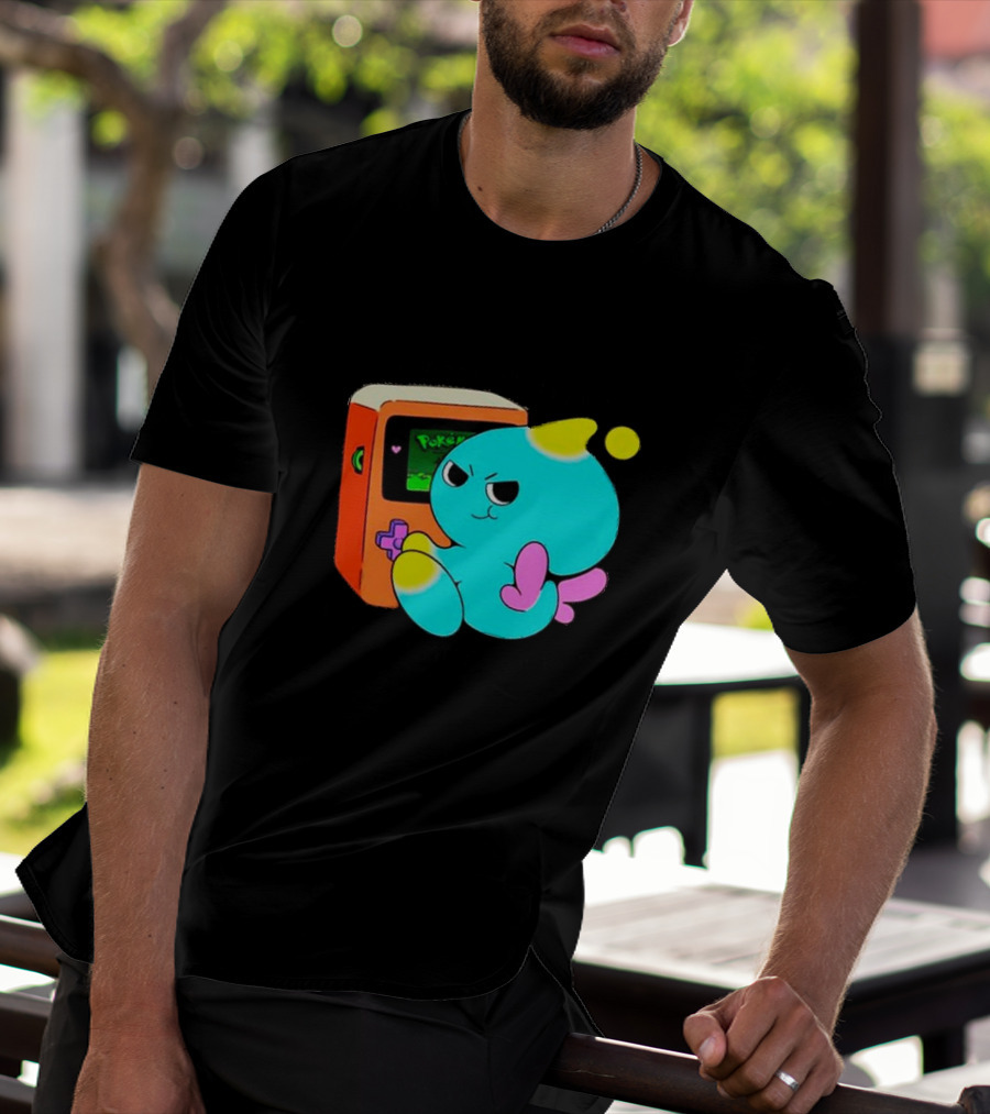 You Keep Playing Ur Silly Little Games Cartoon Creature With Game Console T-Shirt