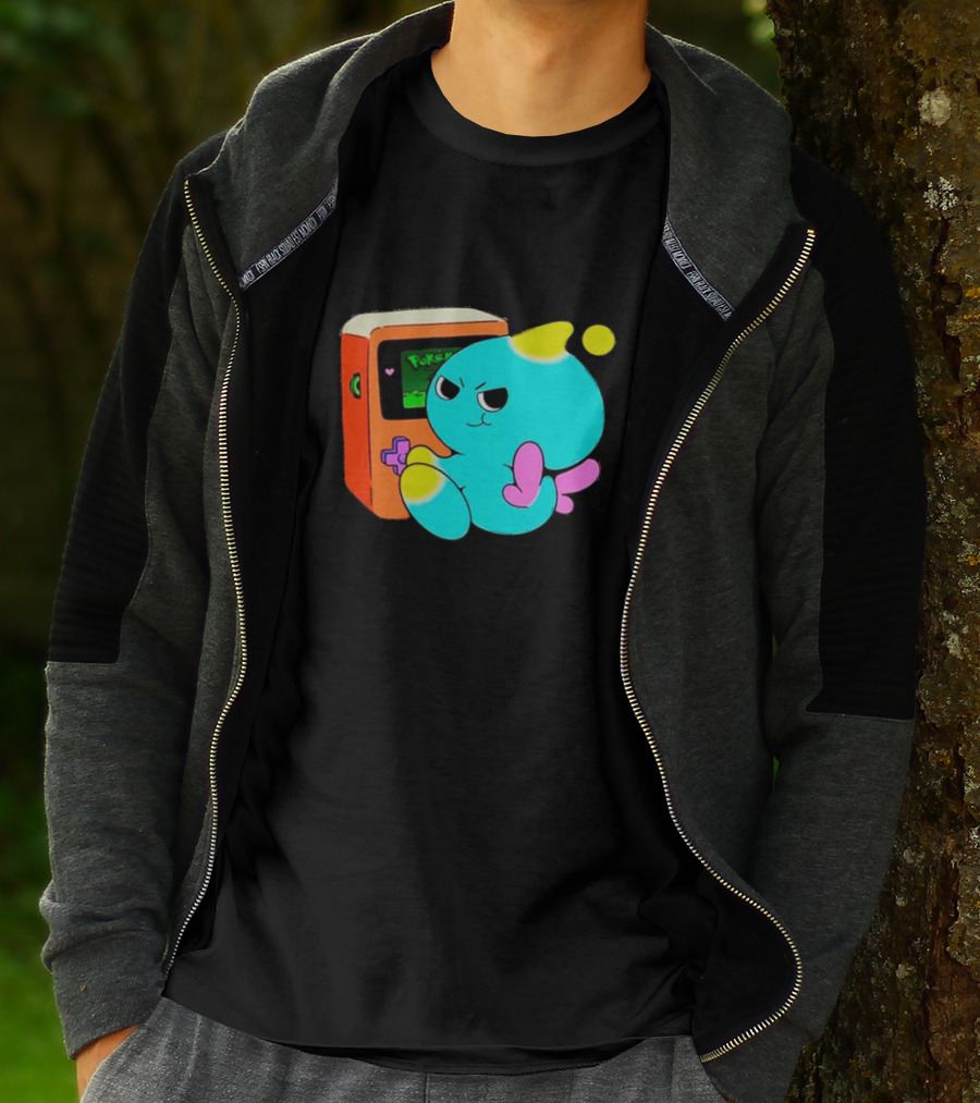You Keep Playing Ur Silly Little Games Cartoon Creature With Game Console T-Shirt