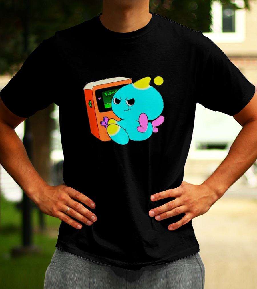 You Keep Playing Ur Silly Little Games Cartoon Creature With Game Console T-Shirt