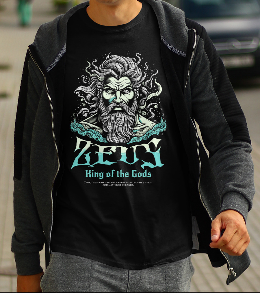 Zeus King Of The Gods Mighty Ruler Guardian Of Justice Master Of The Skies T-Shirt