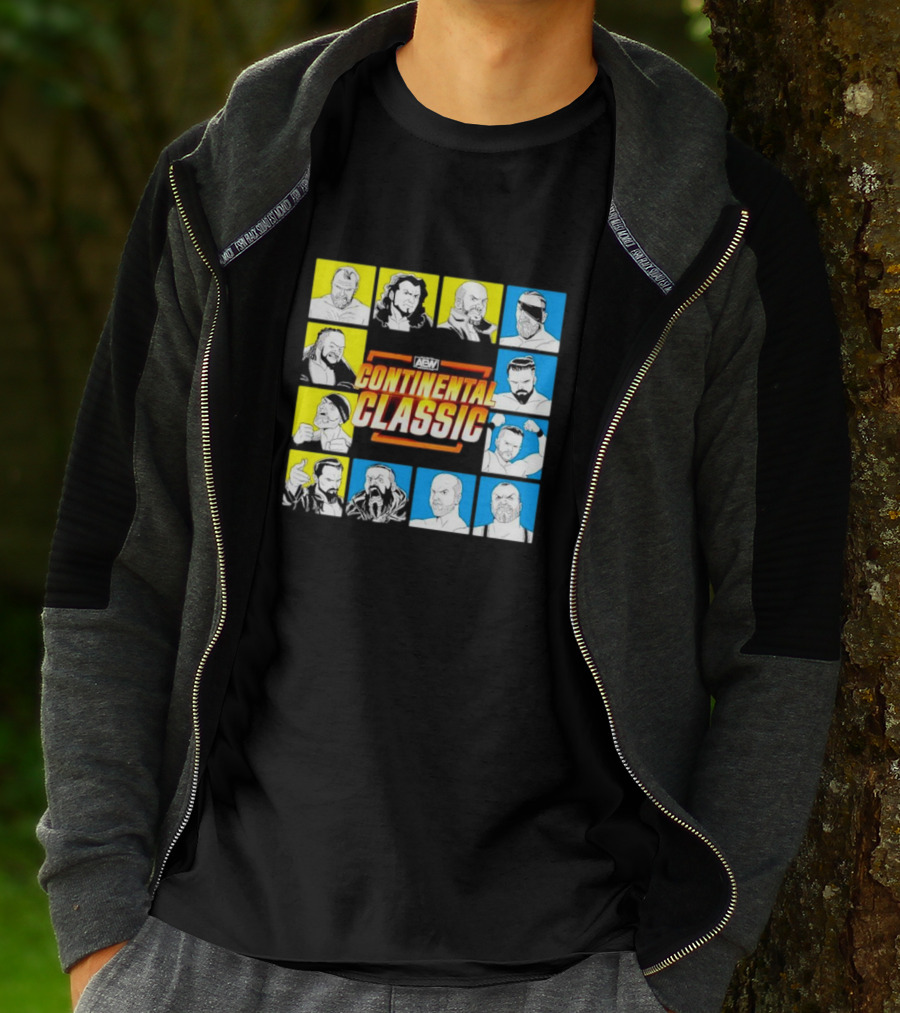 AEW Continental Classic Wrestling Tournament Lineup T-Shirt
