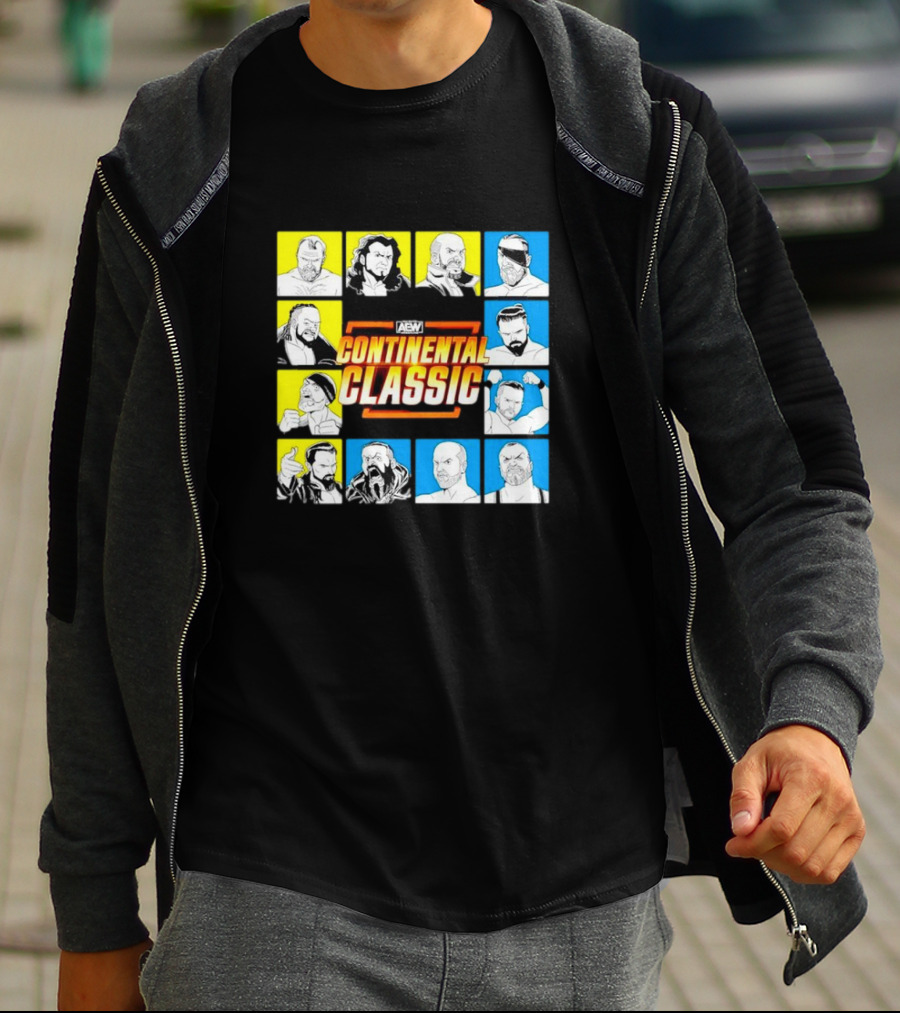 AEW Continental Classic Wrestling Tournament Lineup T-Shirt