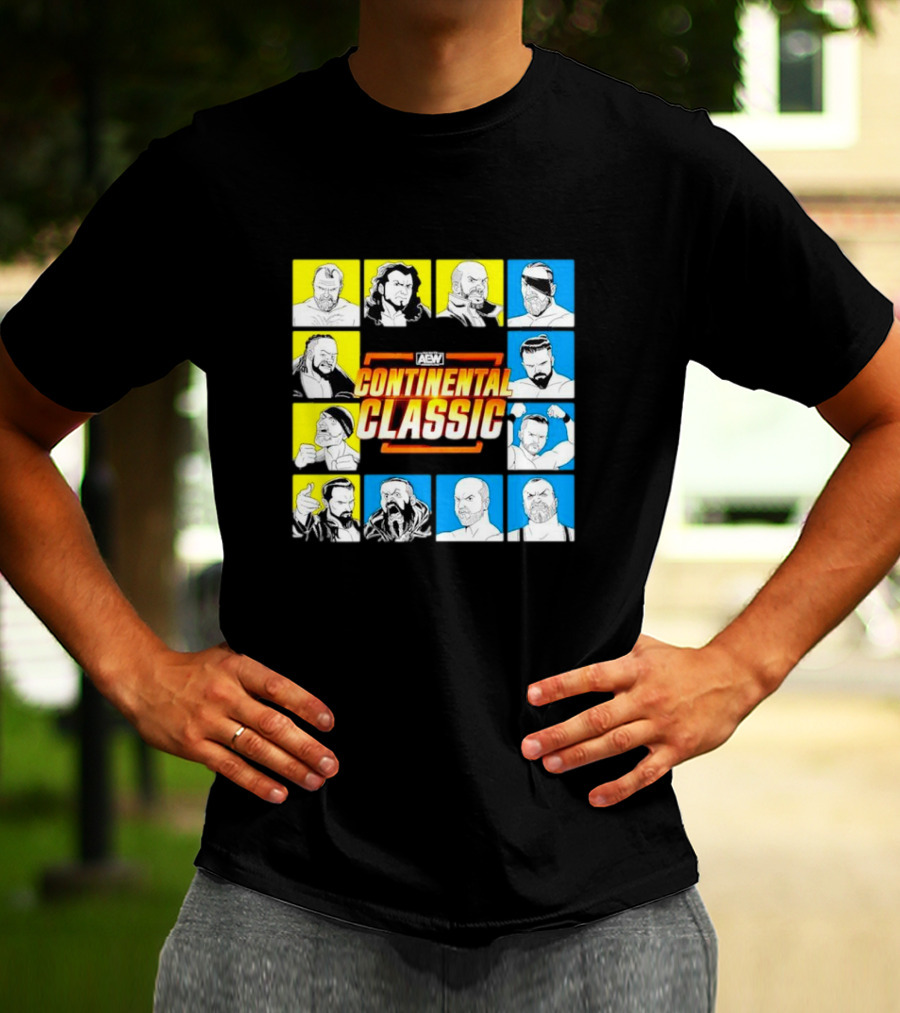 AEW Continental Classic Wrestling Tournament Lineup T-Shirt