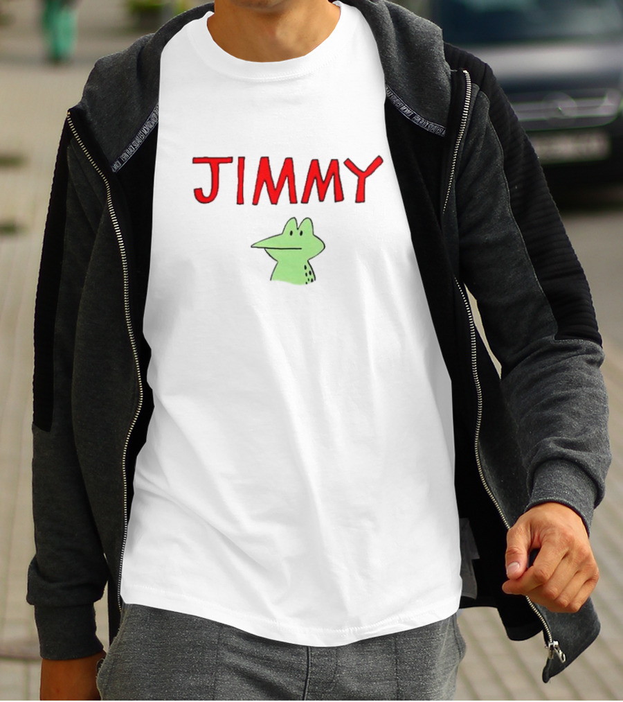 Jimmy Frog Meme Green Cartoon T-Shirt