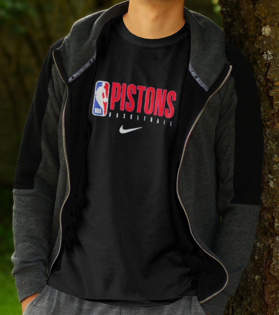 Pistons Basketball NBA Logo Joe Johnson Detroit Pistons T-Shirt