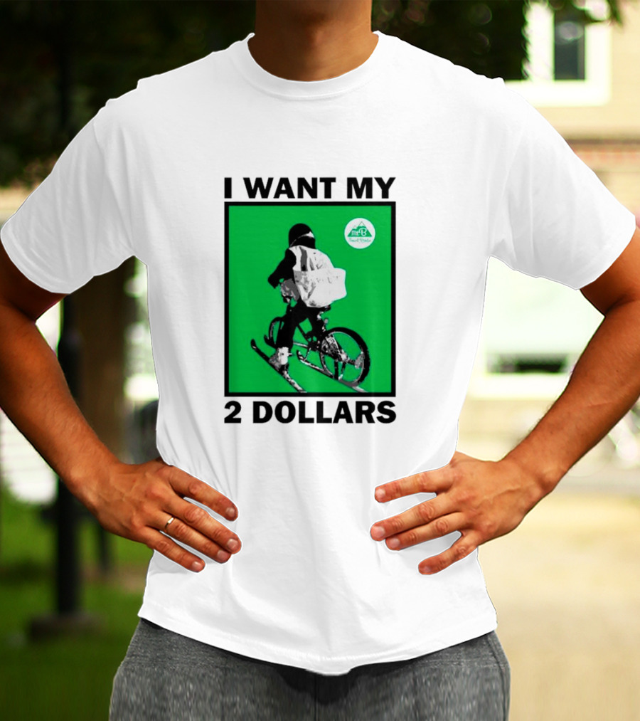 I Want My 2 Dollars Johnny Gasparini Ski Bike T-Shirt