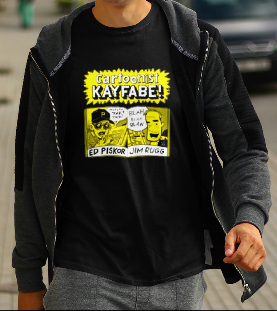Cartoonist Kayfabe Ed Piskor Jim Rugg Yak Blah T-Shirt