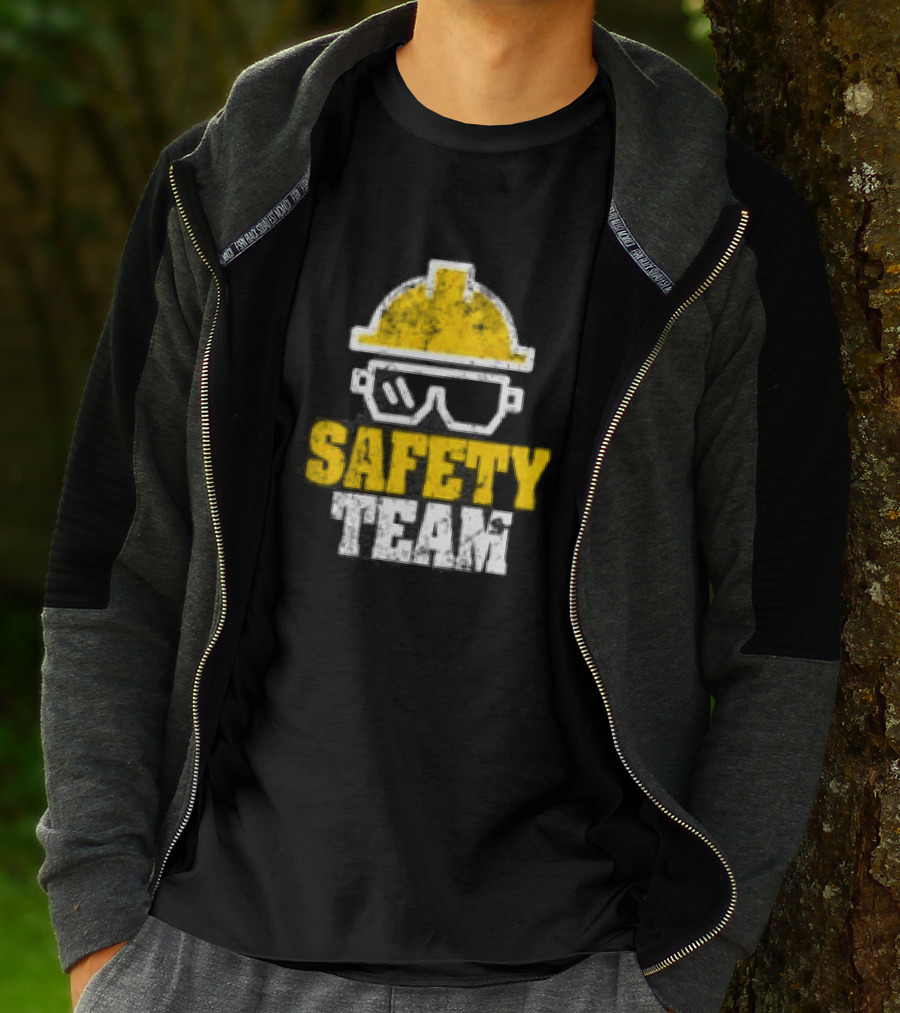 Safety Team Occupational Safety Officer OSHA HSE Hard Hat And Safety Glasses T-Shirt
