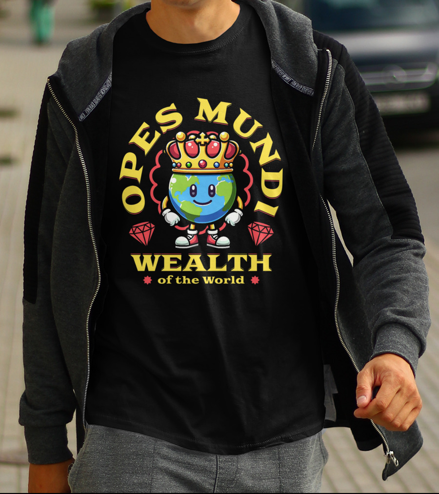 OPES MUNDI Wealth Of The World T-Shirt