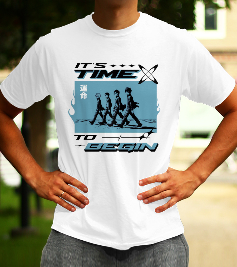 IT'S TIME TO BEGIN 運命 Walking Quartet T-Shirt