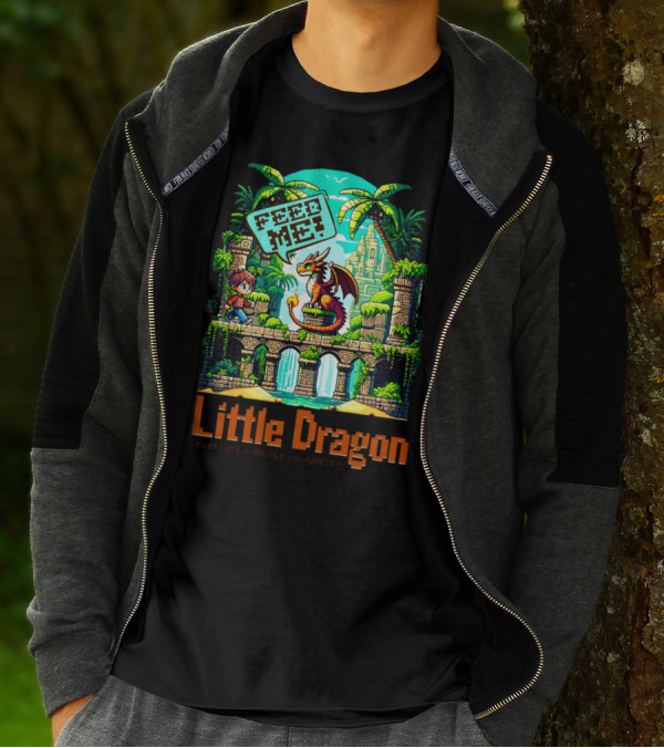 Little Dragon Feed Me Level Up Challenge Completed T-Shirt