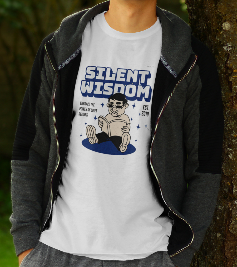 Silent Wisdom Embrace The Power Of Quiet Reading Est. 2010 T-Shirt