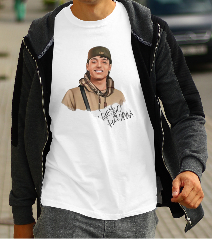 Hand Drawn Peso Pluma Casual Hoodie Portrait T-Shirt