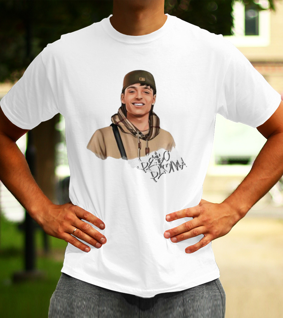 Hand Drawn Peso Pluma Casual Hoodie Portrait T-Shirt