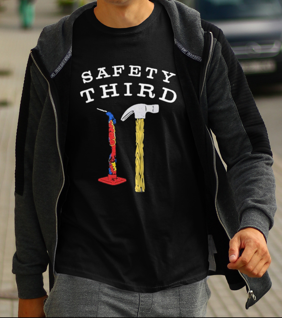 Safety Third Hammer And Firework Duo T-Shirt