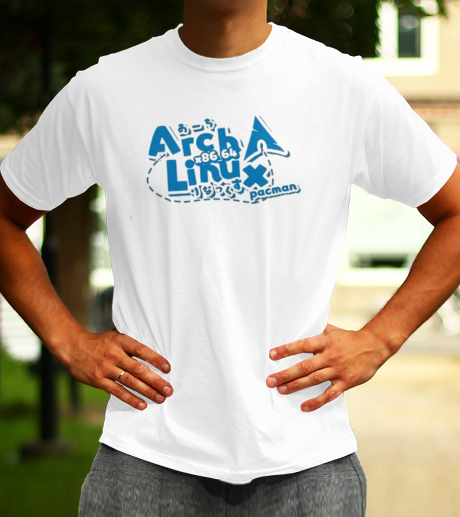 Arch Linux X86_64 Pacman Japanese Text T-Shirt