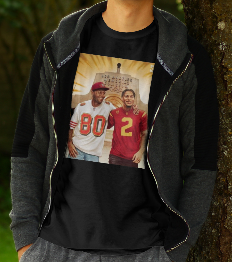 Gridiron Los Angeles Memorial Coliseum Football Legacy 80 2 T-Shirt