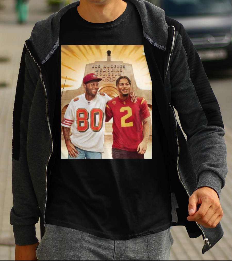 Gridiron Los Angeles Memorial Coliseum Football Legacy 80 2 T-Shirt