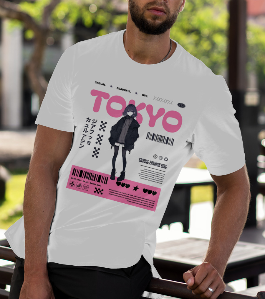 TOKYO Casual Beautiful Girl 2035 T-Shirt