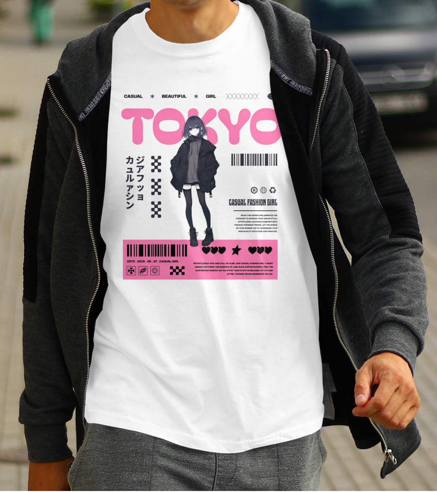 TOKYO Casual Beautiful Girl 2035 T-Shirt