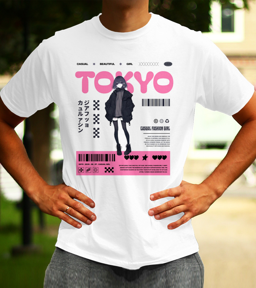 TOKYO Casual Beautiful Girl 2035 T-Shirt
