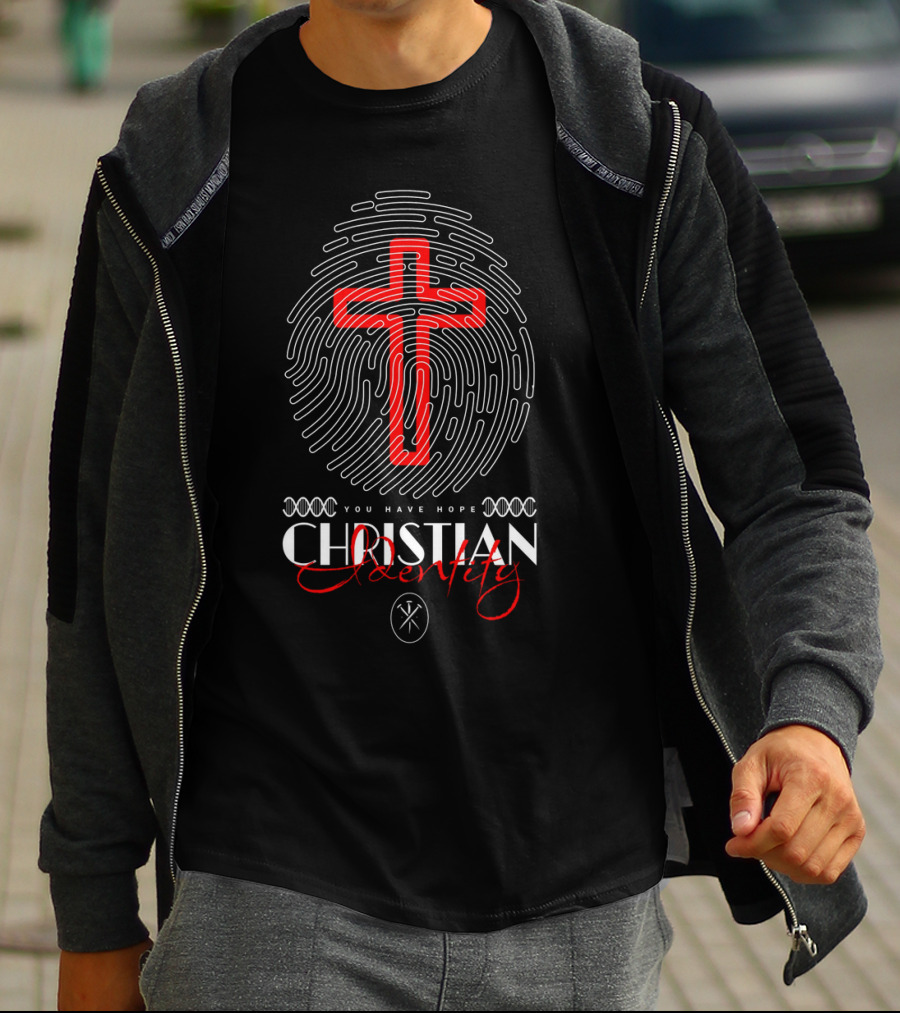 Chistian Identity You Have Hope Fingerprint Cross T-Shirt