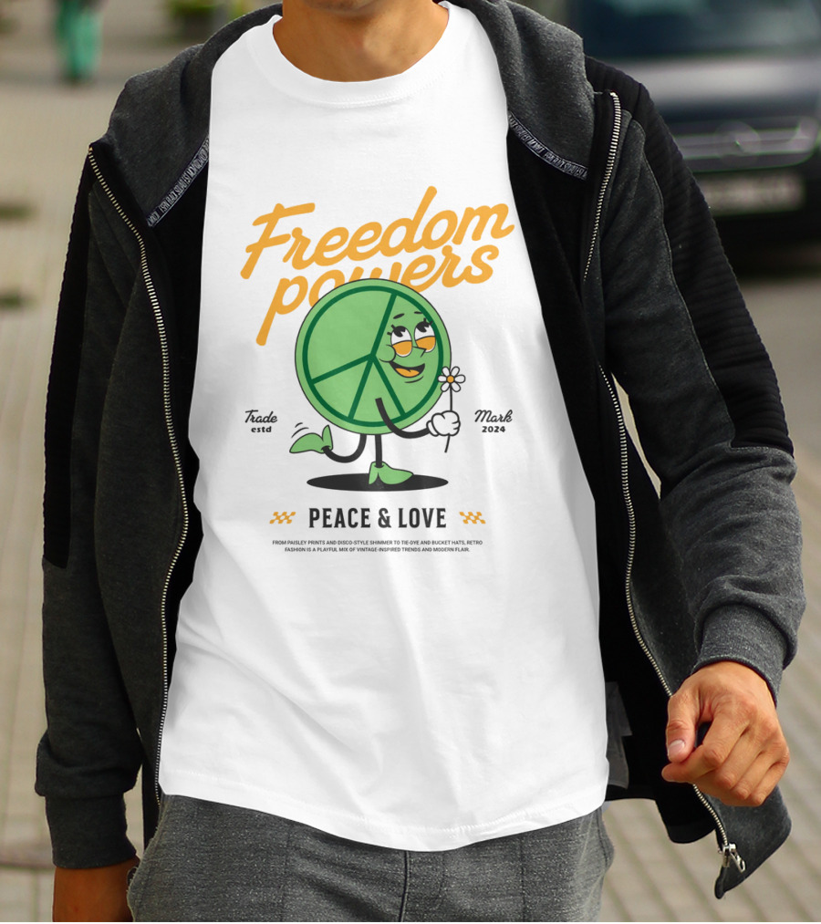 Freedom Powers Peace And Love T-Shirt