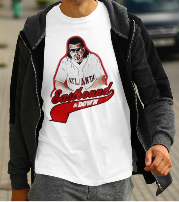 Atlanta Eastbound And Down Retro Baseball T-Shirt