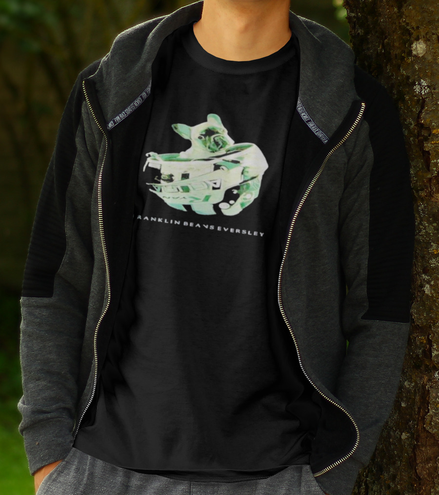 Franklin Beans Eversley Bulldog In Hockey Helmet T-Shirt