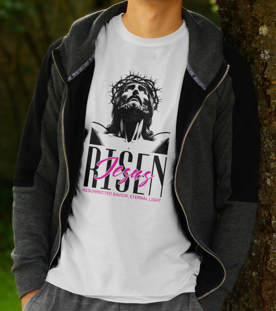 Jesus Risen Resurrected Savior Eternal Light T-Shirt
