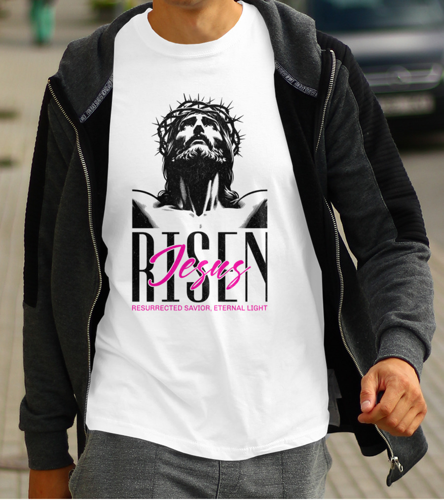 Jesus Risen Resurrected Savior Eternal Light T-Shirt