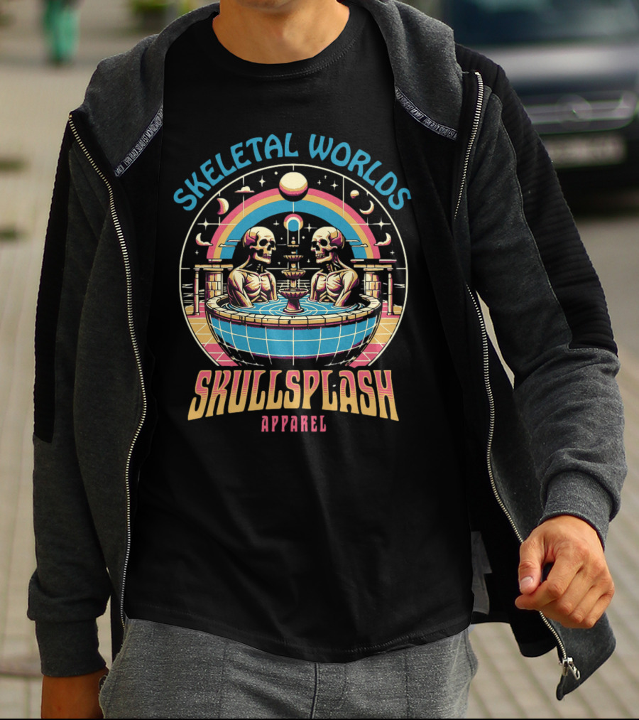 Skeletal Worlds SkullSplash T-Shirt