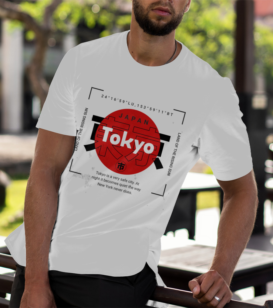 Tokyo Japan Land Of The Rising Sun Safe City Quiet Night T-Shirt