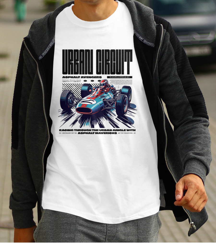 URBAN CIRCUIT ASPHALT AVENGERS RACING THROUGH THE URBAN JUNGLE WITH ASPHALT MAVERICKS T-Shirt