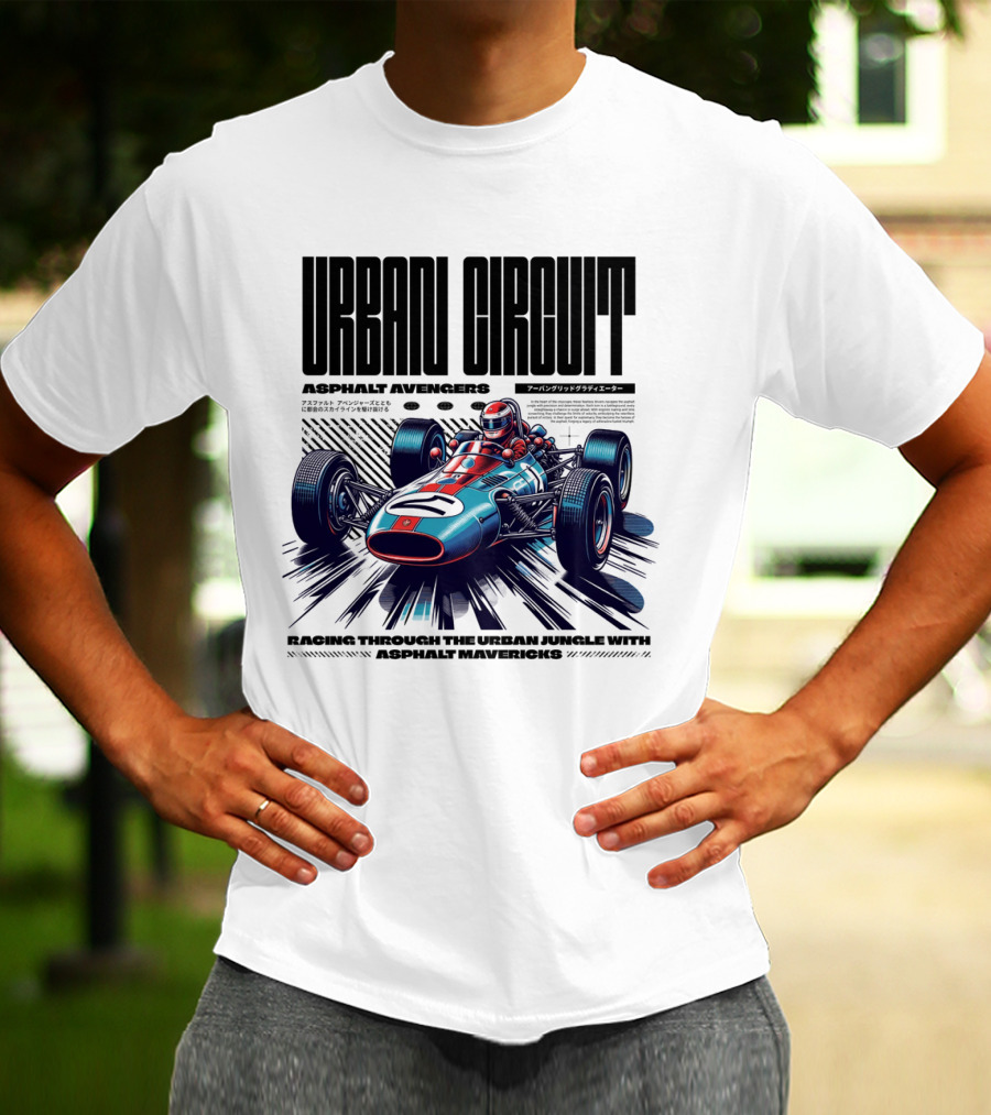 URBAN CIRCUIT ASPHALT AVENGERS RACING THROUGH THE URBAN JUNGLE WITH ASPHALT MAVERICKS T-Shirt