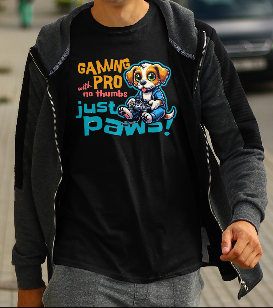 GAMING PRO With No Thumbs Just Paws T-Shirt