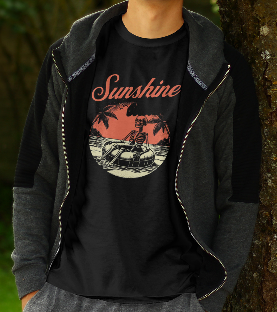 Sunshine State Skeleton Vacation Beach Club T-Shirt