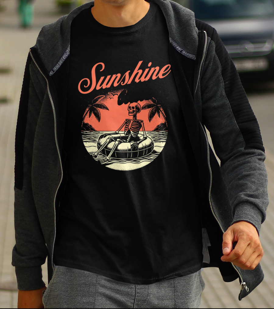Sunshine State Skeleton Vacation Beach Club T-Shirt