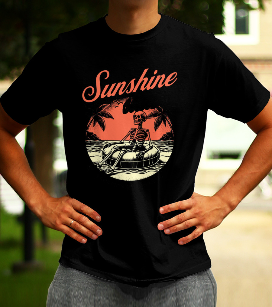 Sunshine State Skeleton Vacation Beach Club T-Shirt