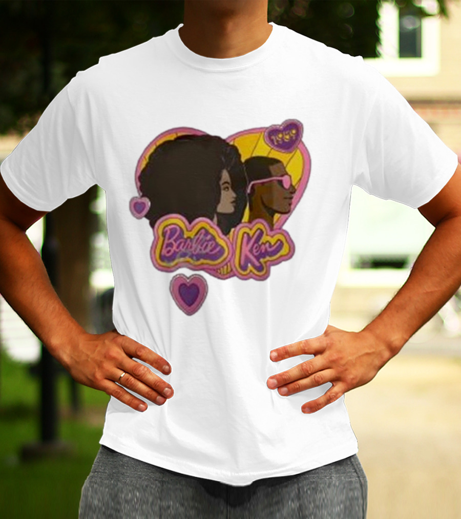 Barbie Ken 1959 New Movie Retro Heart Icons T-Shirt