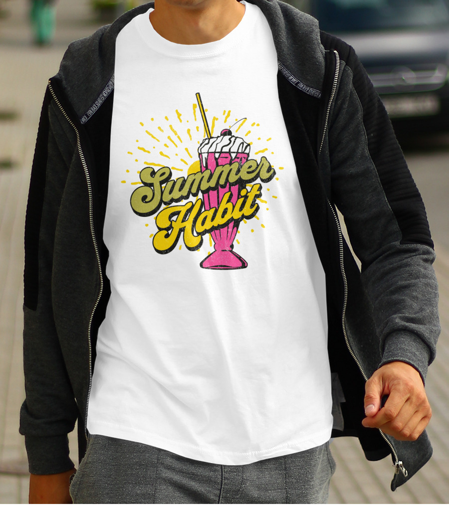 Summer Habit Vibrant Milkshake Burst T-Shirt
