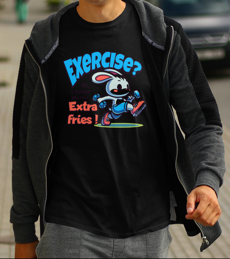 Exercise? Oh, I Thought You Said Extra Fries T-Shirt