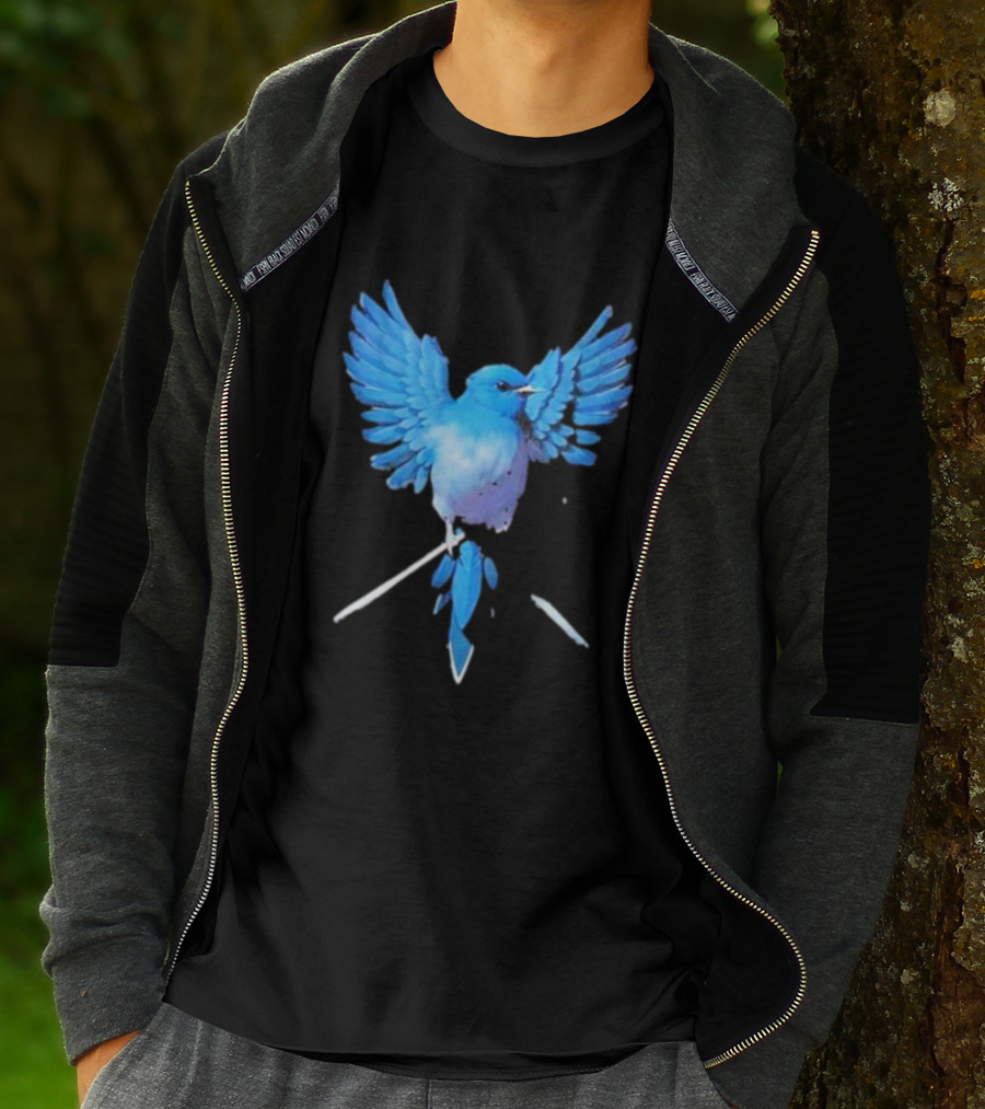 Flight Of Blue Bird T-Shirt