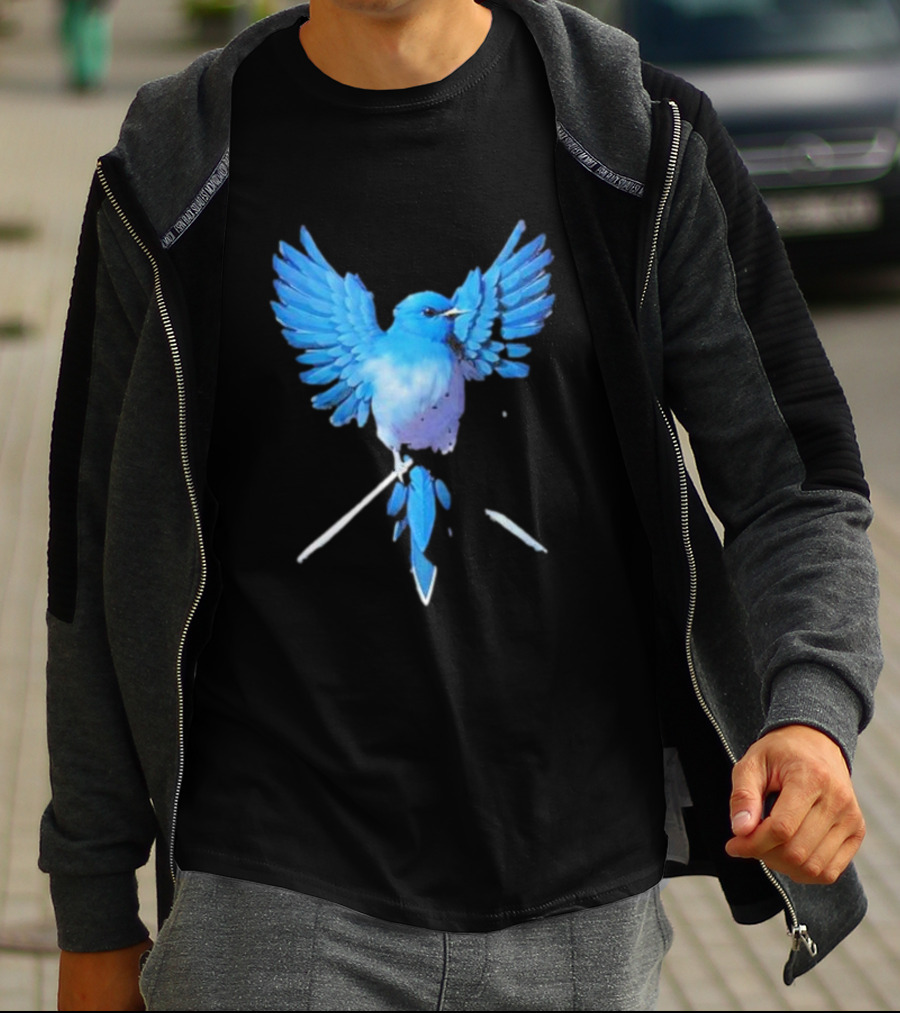 Flight Of Blue Bird T-Shirt