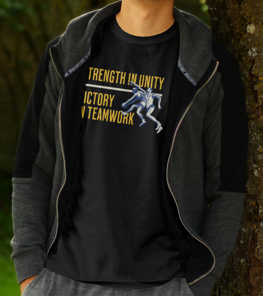 Strength In Unity Victory In Teamwork Sport Team Spirit Flag T-Shirt