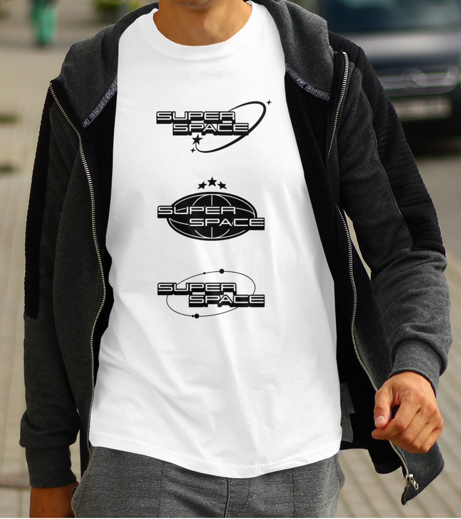 Super Space Y2K Stars And Orbits T-Shirt